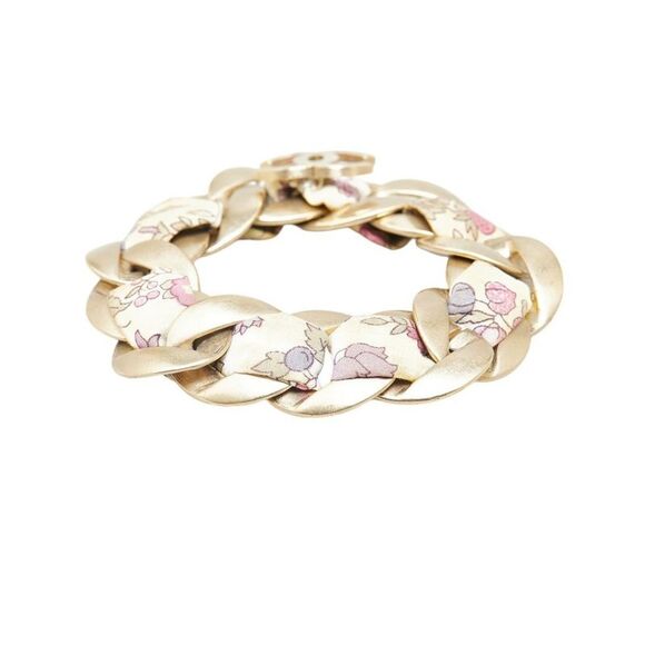 Pre Loved Chanel Logo CC Women Gold Bracelets - Picture 4 of 6